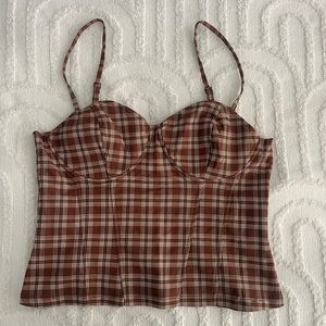 Brown Corset Top